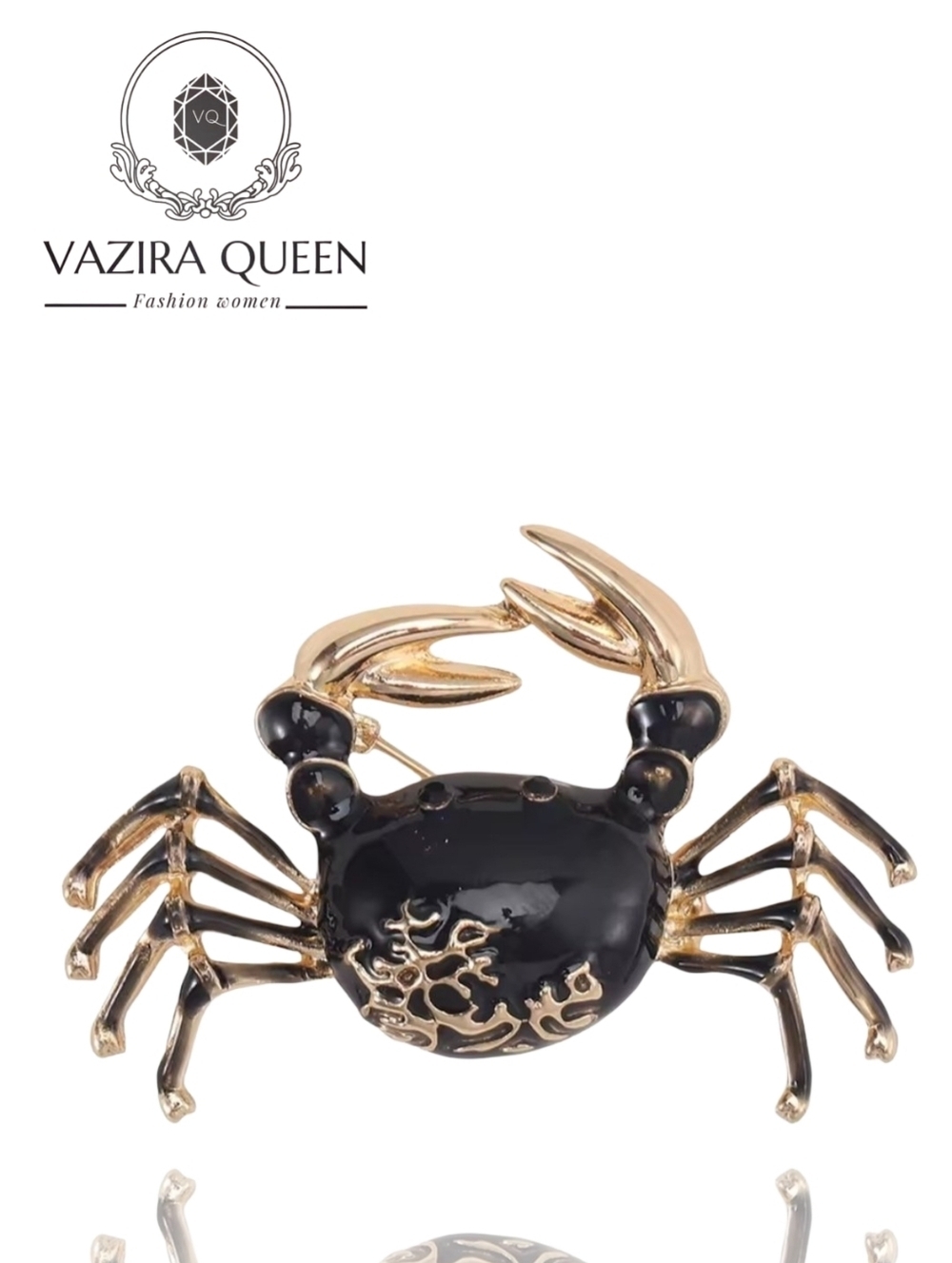 VQ Crab Brooch